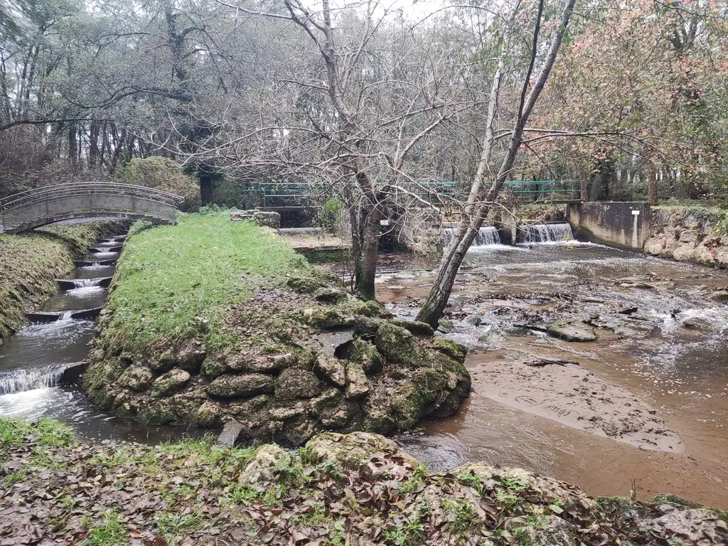 La passe à poisson et les écluses sur l'eau Bourde