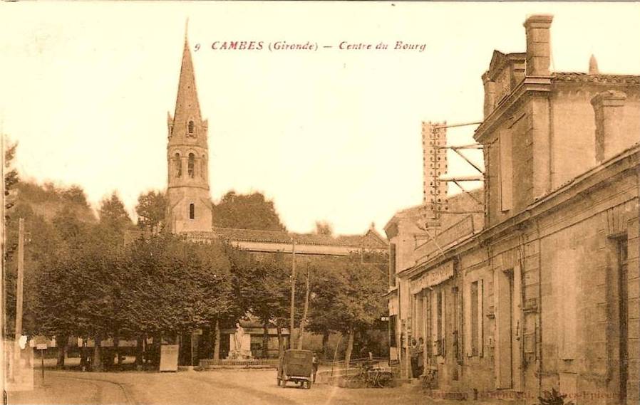Rando Lignan Cambes centre bourg